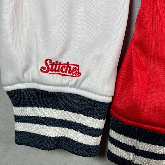Los Angeles Angels Jacket Mens 2XL Red White MLB Baseball Stitches Athletic Gear - Picture 5 of 10